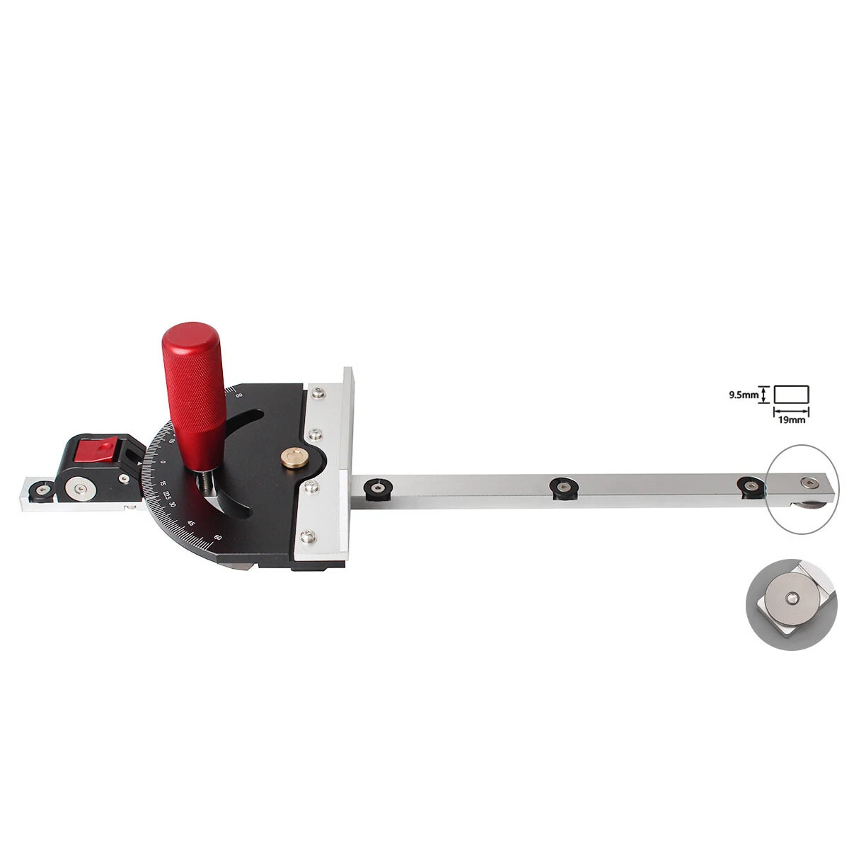 Miter Gauge with Ruler & Handle - Sawing Assembly for Table Saw - Woodworking Tool - Image 5