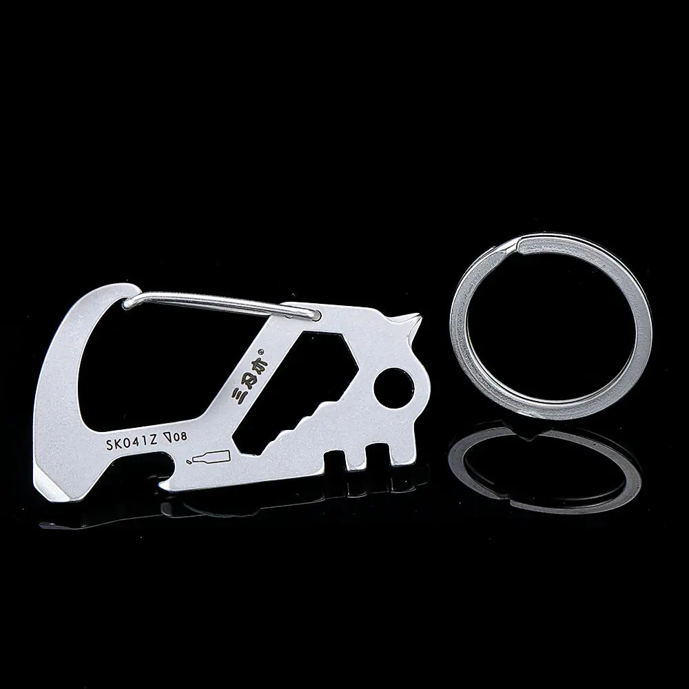 SANRENMU Multifunctional Keychain Tool | 12-in-1 Carabiner for Men & Women - Image 5