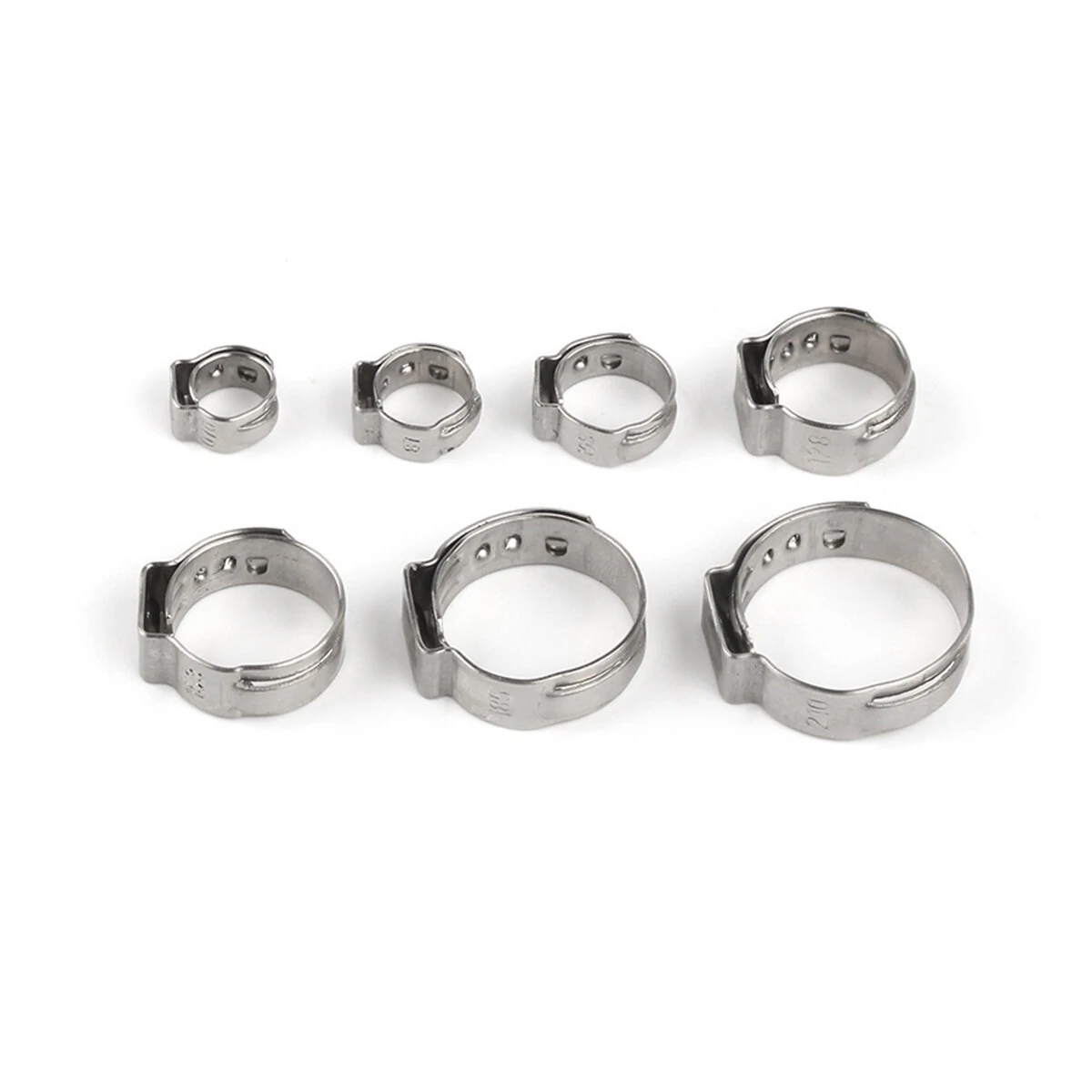 Stainless Steel Hose Clamp Tool Set - 140 Pcs Fuel Pipe Clips for 5.8-21mm - Image 4