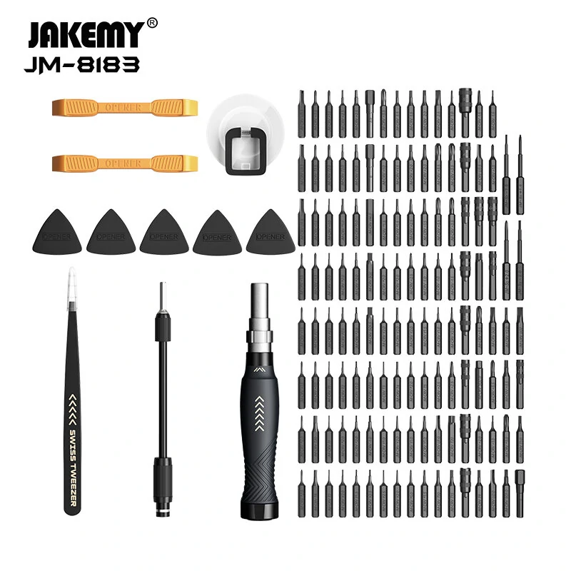 Jakemy 145PCS Precision Screwdriver Set | 132 CR-V Bits & Repair Kit - Image 2