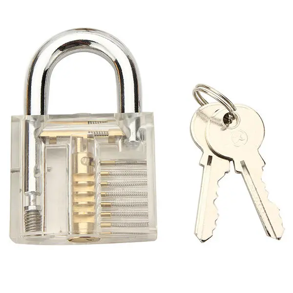 6Pcs Transparent Practice Padlock Kit | Locksmith Training Skill Set - Image 2