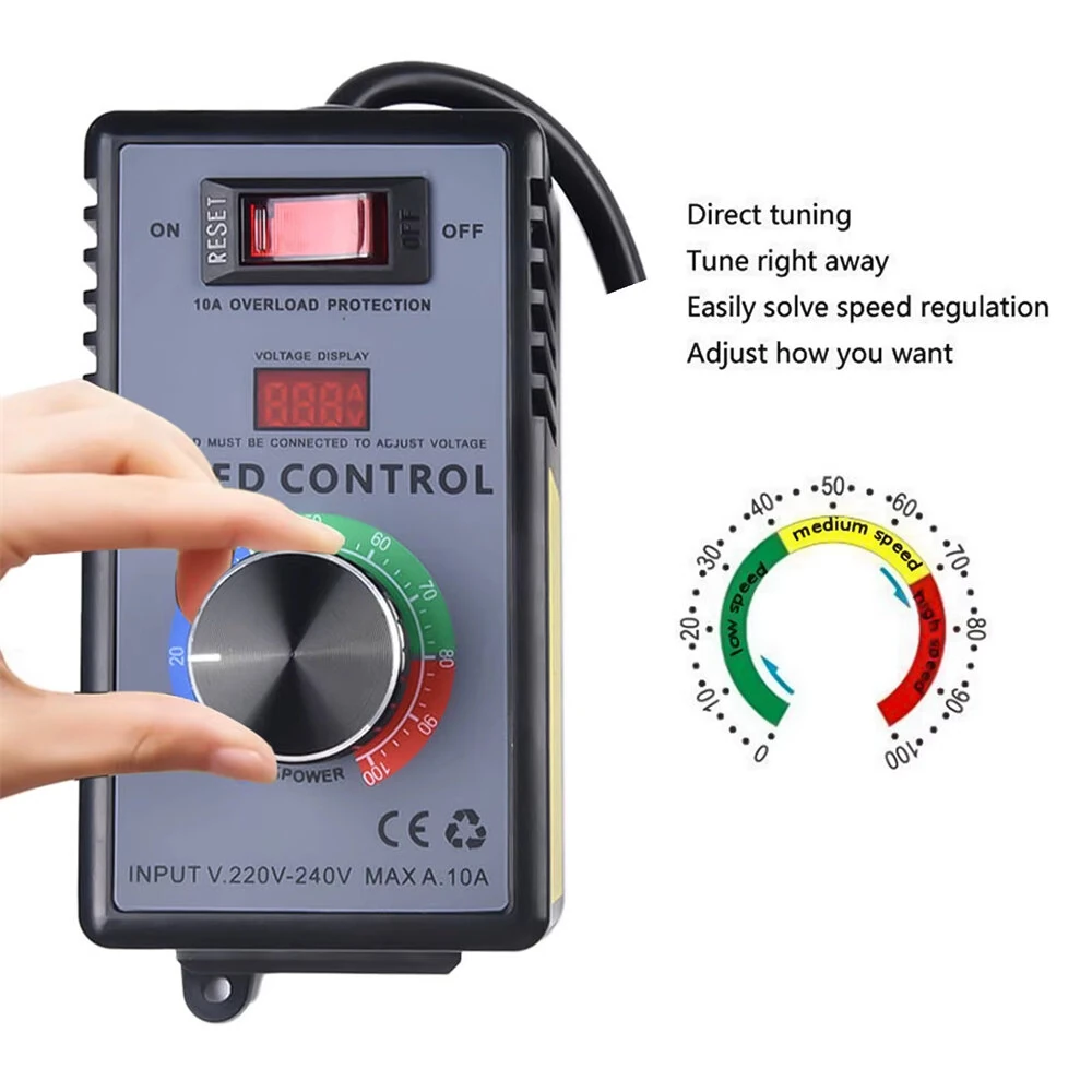 Voltage Stabilizer AC 220V 4000W | Adjustable Speed Controller with LED Display - Image 5