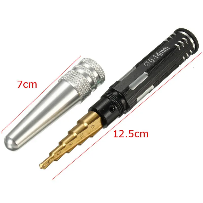 Multi-level Reamer 4-12mm | Titanium Steel Alloy Tool with Protective Cap - Image 3