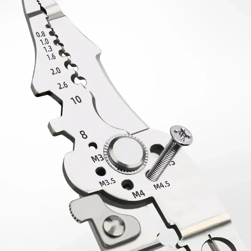 Multi Functional 5-in-1 Wire Stripping Pliers | Cutting Crimping Tool | Non-Slip Handle - Image 4