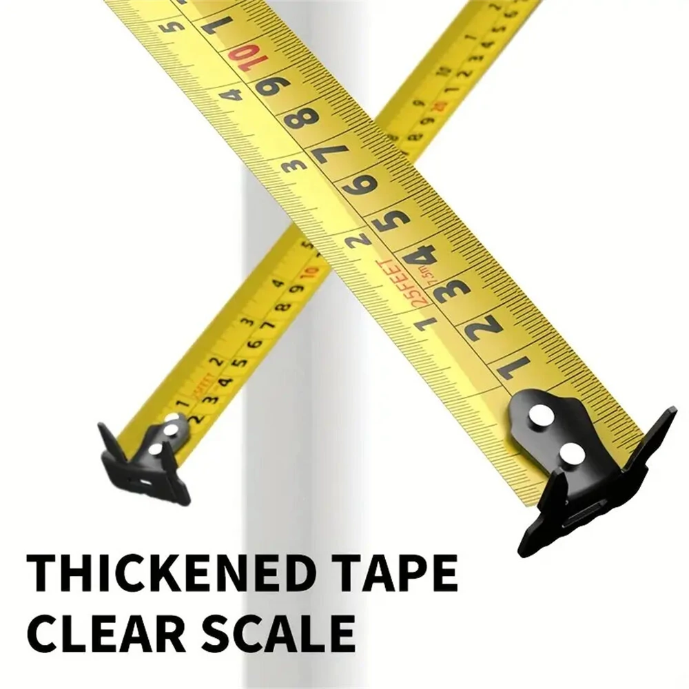 High Precision 7.5m-25mm Retractable Tape Measure | Stainless Steel with Dual Unit Reading - Image 5