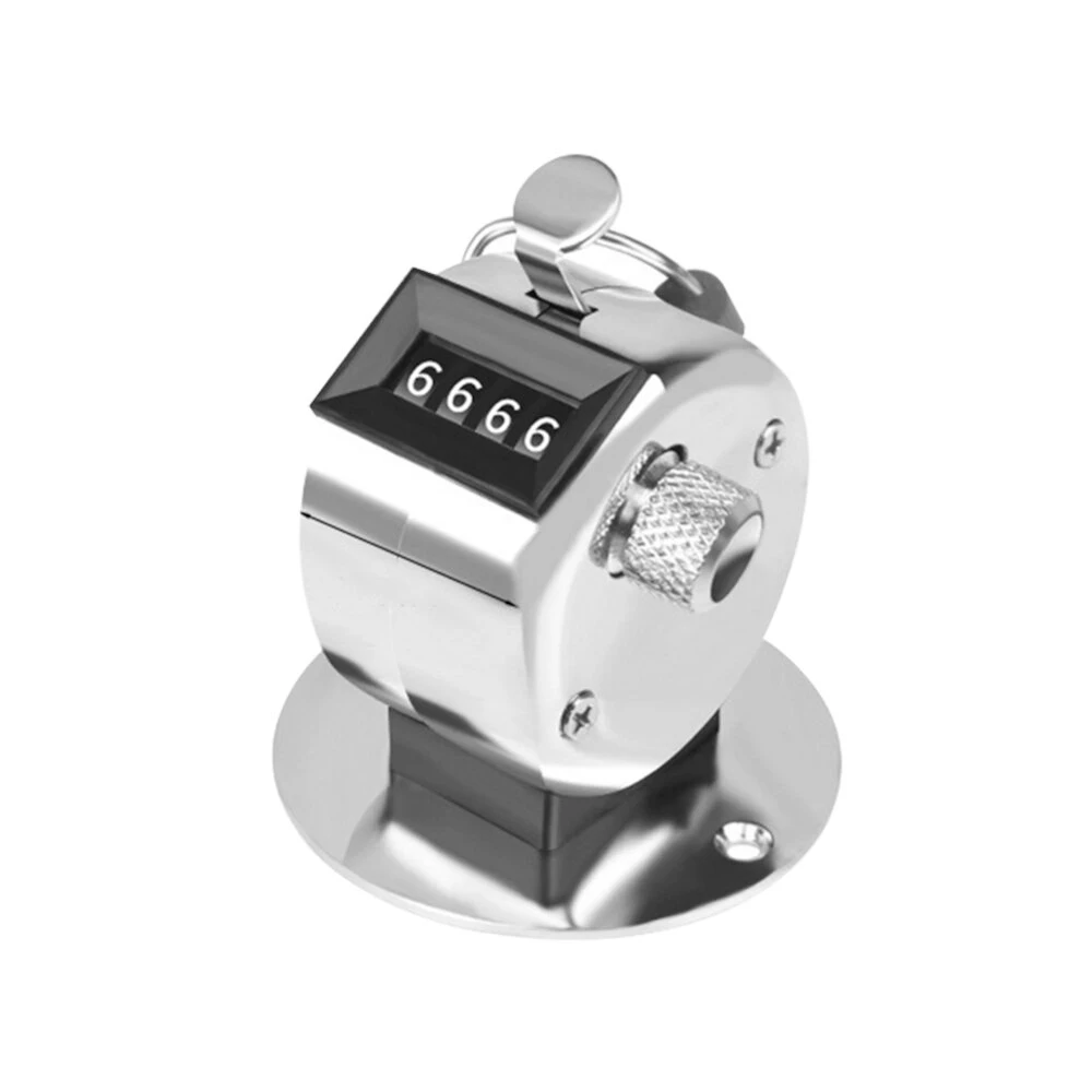 Metal Manual Counting Device 0-9999 | 4-Digit Hand Tally Counter with Mechanical Button - Image 4