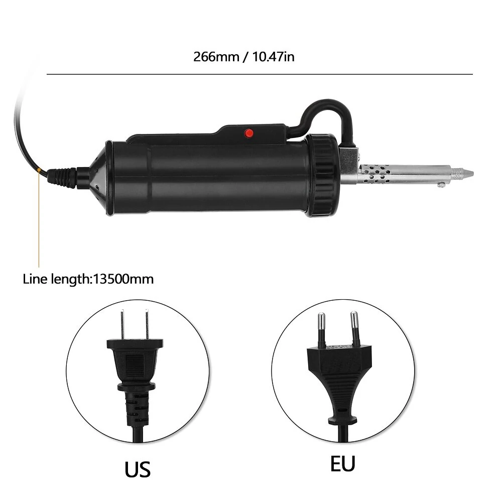 ADT03 Desoldering Machine - 110/220V Automatic Electric Solder Sucker | Portable Vacuum Pump with 3 Nozzles - Image 5