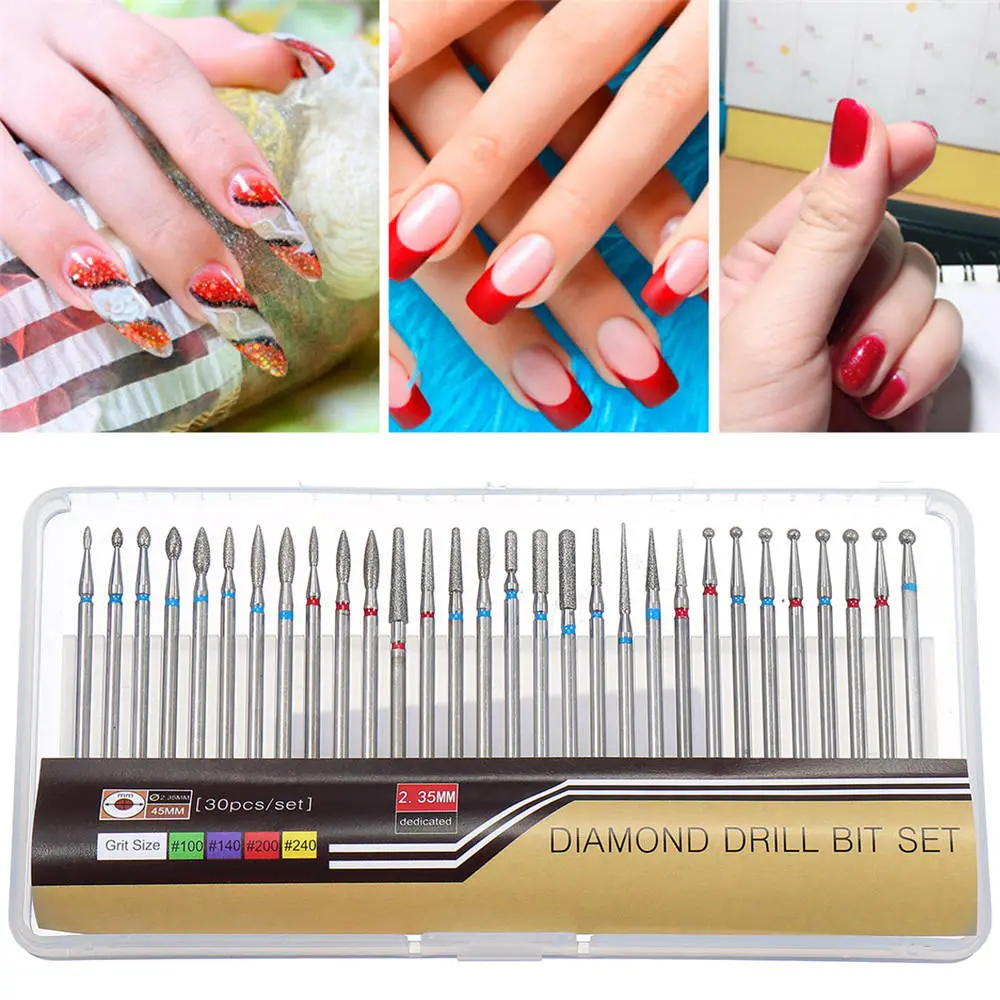 30pcs 3/32 Inch Diamond Nail Drill Bits Set | Art Nail Manicure Pedicure Tools - Image 5