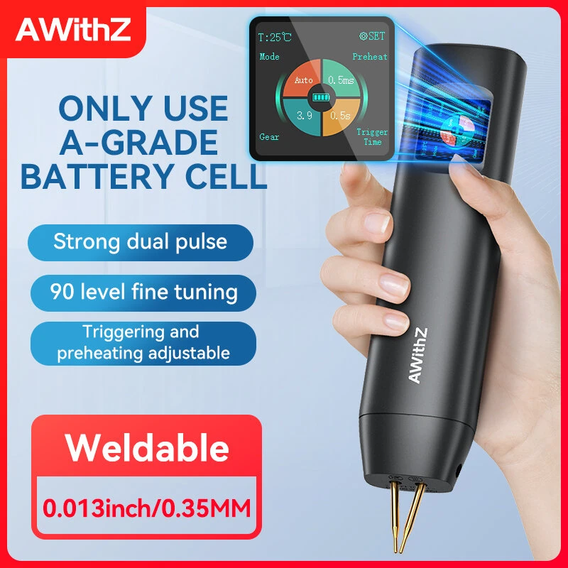 AWithZ H2 Handheld Spot Welder | 650A Output, 1800mAh Battery, 90 Gears - Image 2