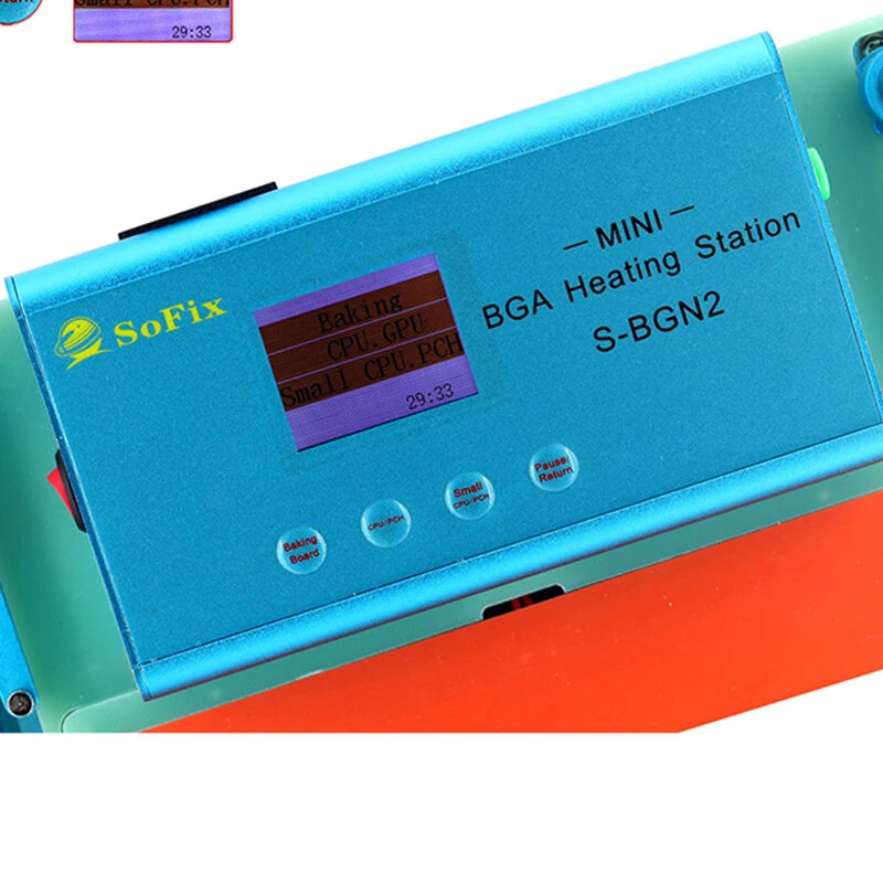 Mini BGA Heating Station - 110V-220V Digital Control | 120x120mm MacBook CPU GPU Repair Tool - Image 5
