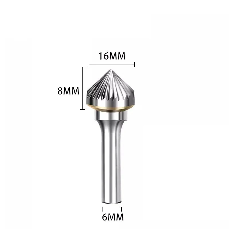 K1608M06 Tungsten Carbide Grinding Head - Alloy Wood Carving Rotary Tool - Image 3