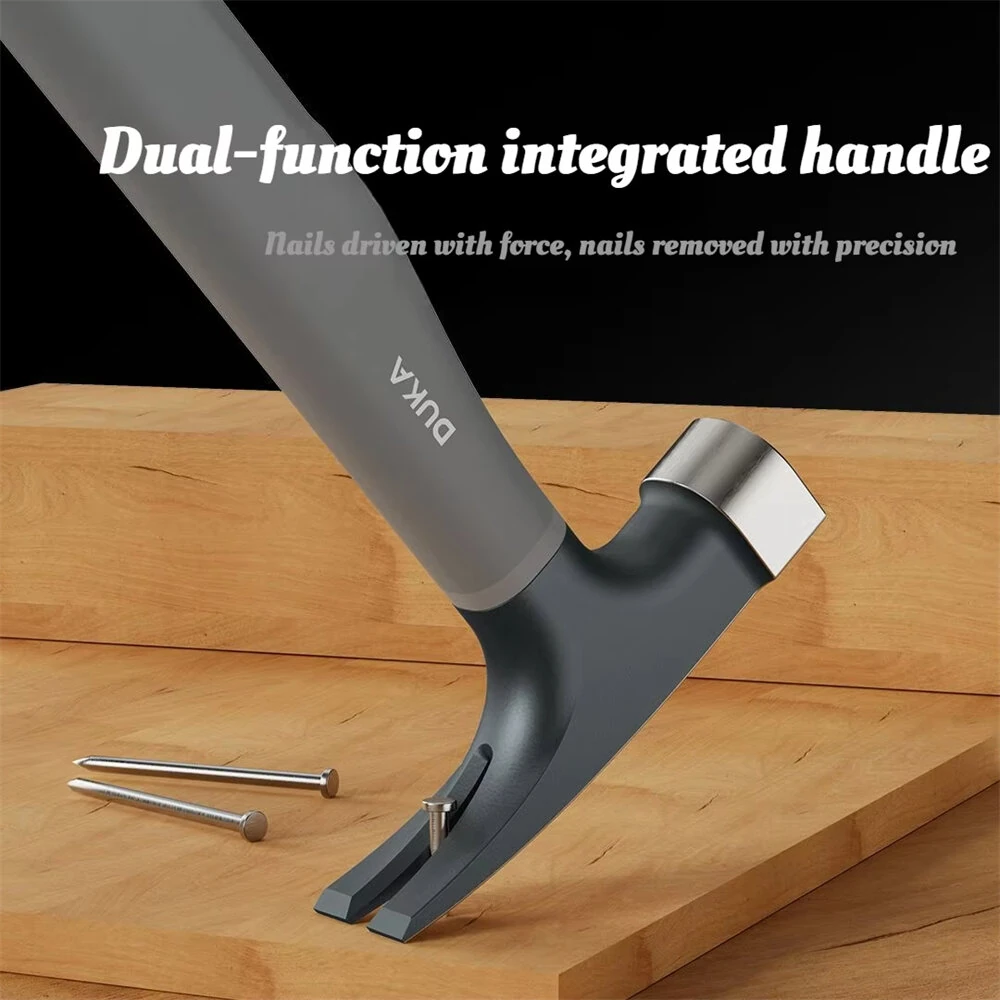 DUKA H1 Claw Hammer - 8oz Forged Steel - Shockproof Anti-Skid Rubber Handle - Image 5