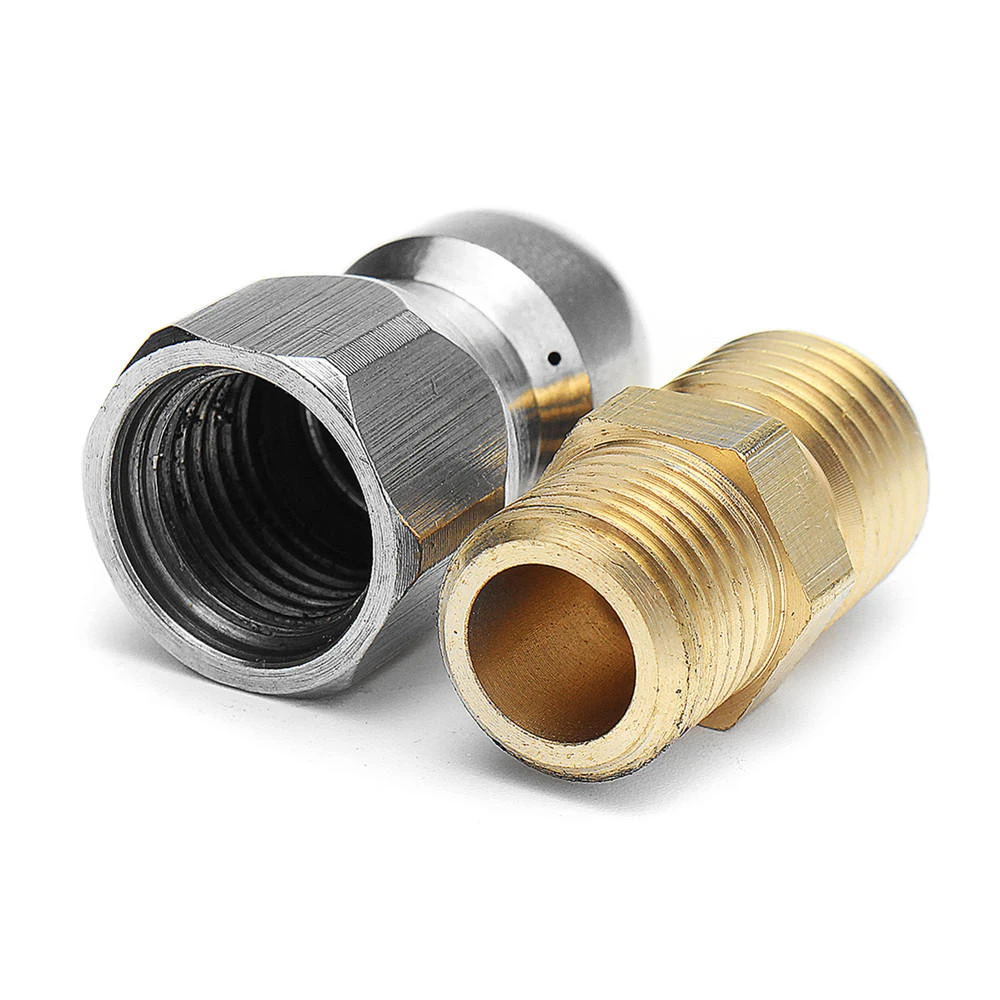 High Pressure Drain Nozzle - 1 Front 3 Rear M14 Thread for Pipe Dredge Cleaning - Image 3