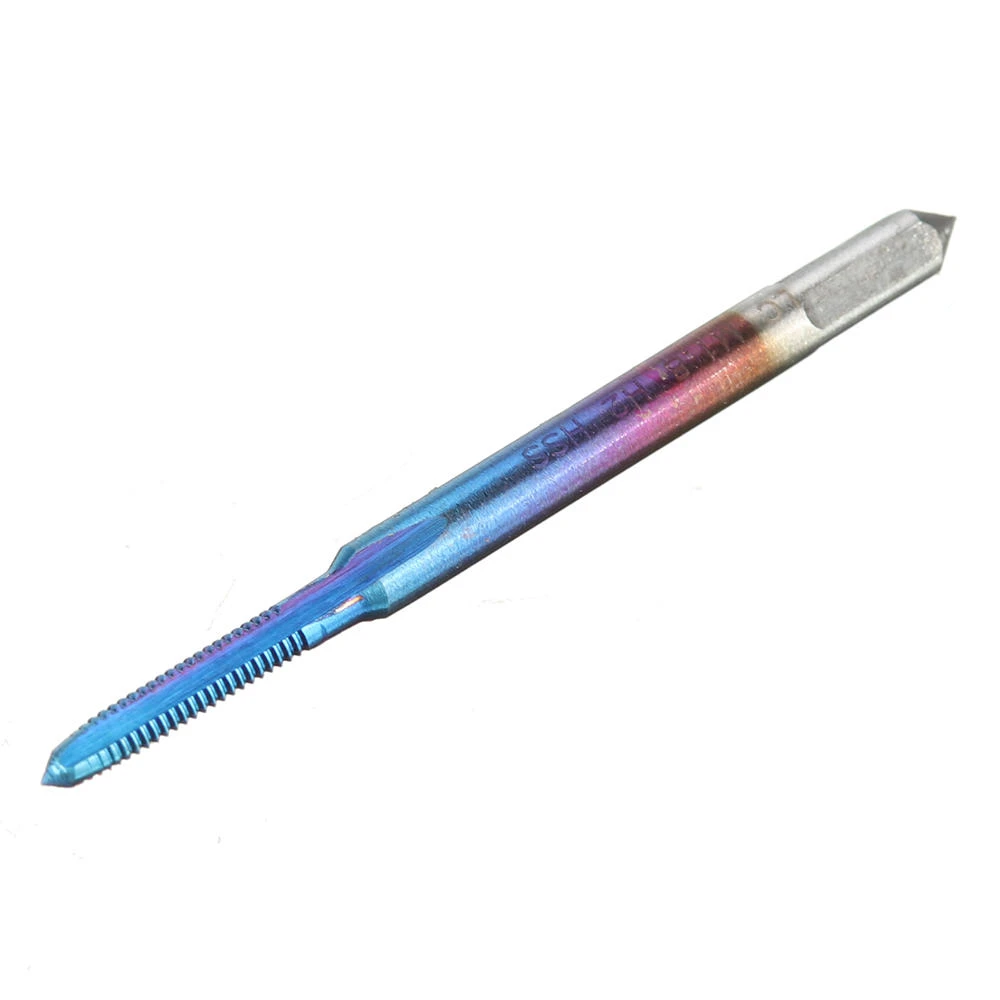 Drillpro M1-1.8 HSS Machine Tap | Nano Blue Coated Metric Thread Straight Flute - Image 2