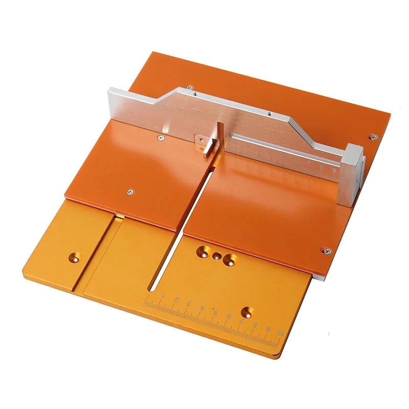 Aluminum Mini Table Saw Insert Plate T60 Model | Miter Gauge Guide & Wrench - Image 5