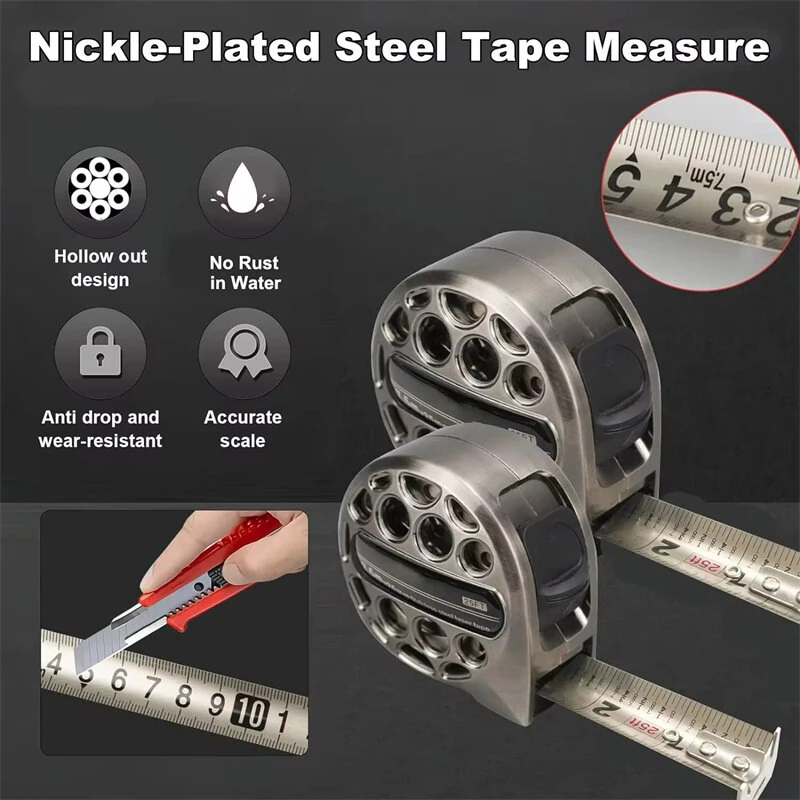 Metric Tape Measure | 3/5/7.5M Stainless Steel | Anti-Corrosion Retractable Ruler - Image 3