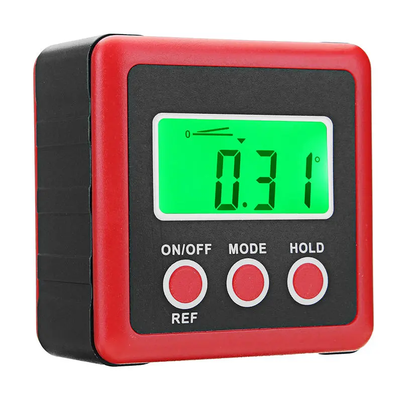 4 x 90 Degree Digital Bevel Box Gauge - Waterproof Angle Finder Protractor with Green LCD Backlight - Image 4