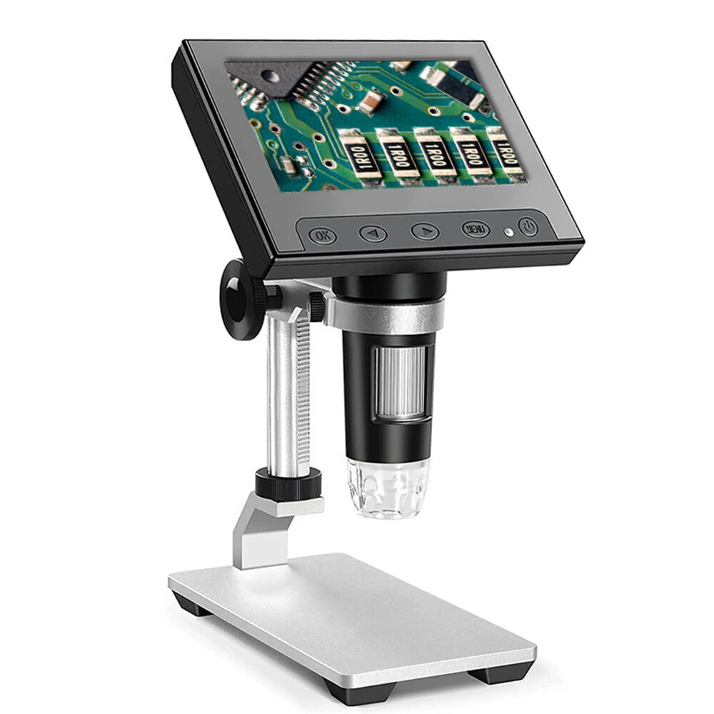 DM4 1000X Digital Microscope - 4.3 HD LCD with 32GB Card & Metal Bracket - Image 2