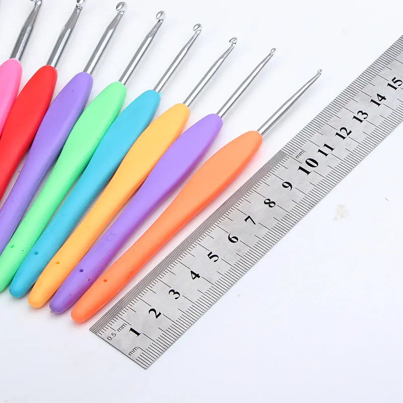 11Pcs Aluminium Crochet Hooks & Knitting Needles Set | Sewing & Weave Craft Tools - Image 4