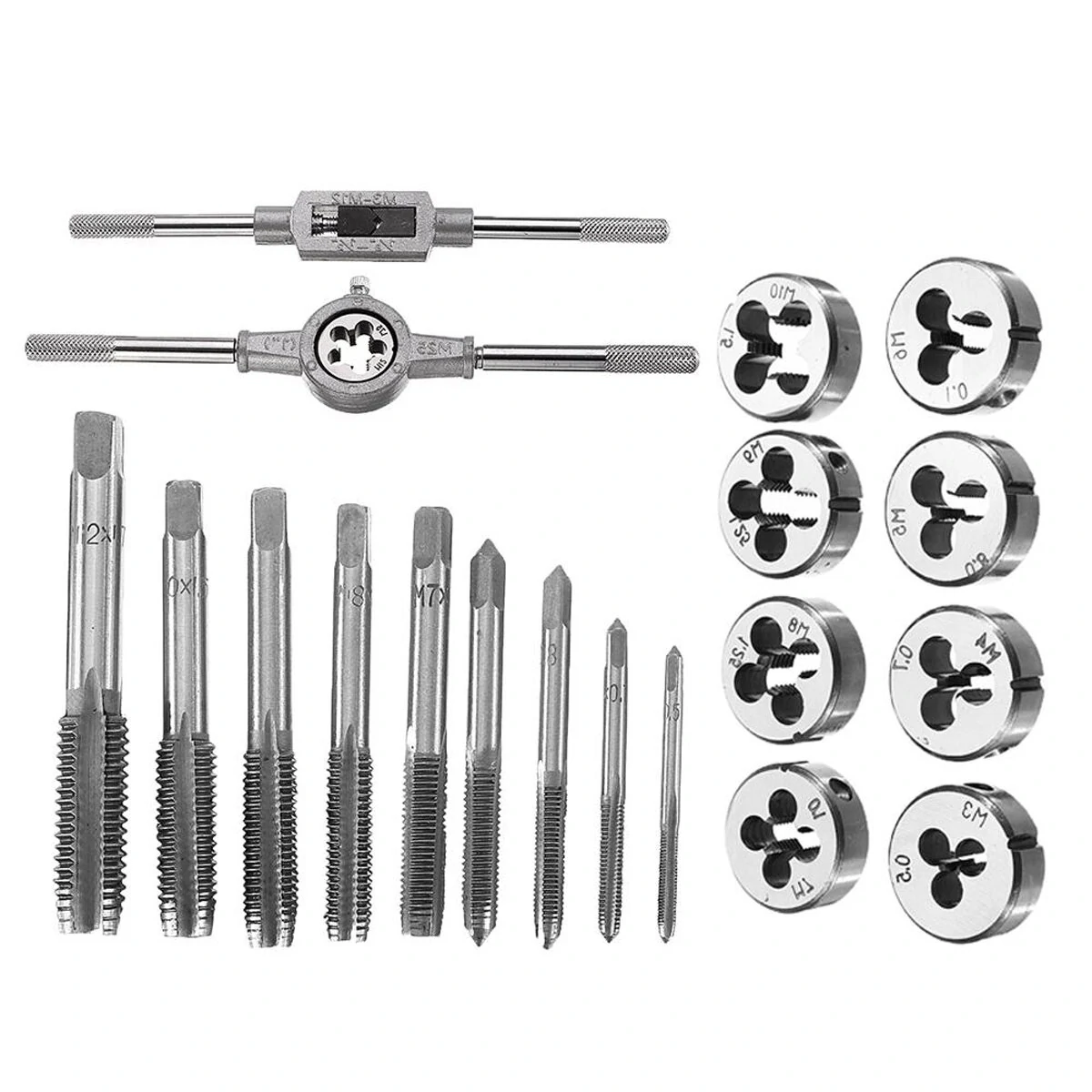 M3-M12 Metric Screw Thread Plug & Tap Wrench Set - 20Pcs Wrench Set - Image 2
