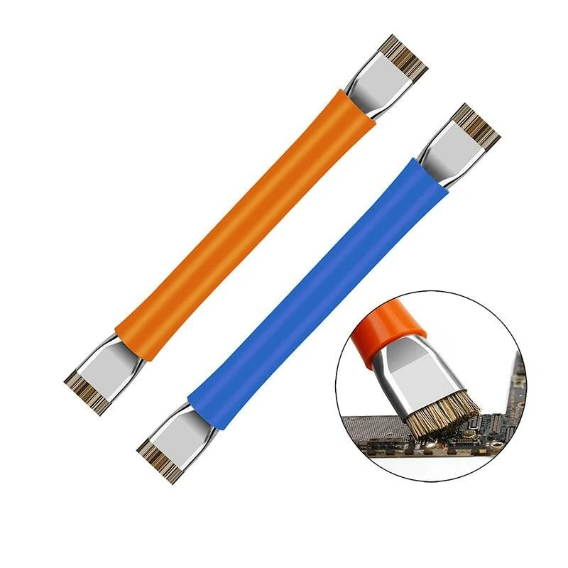 KGX K-222 ESD Safe Anti-Static Brush | Double Head Hard Brush for Phone Repair - Image 3