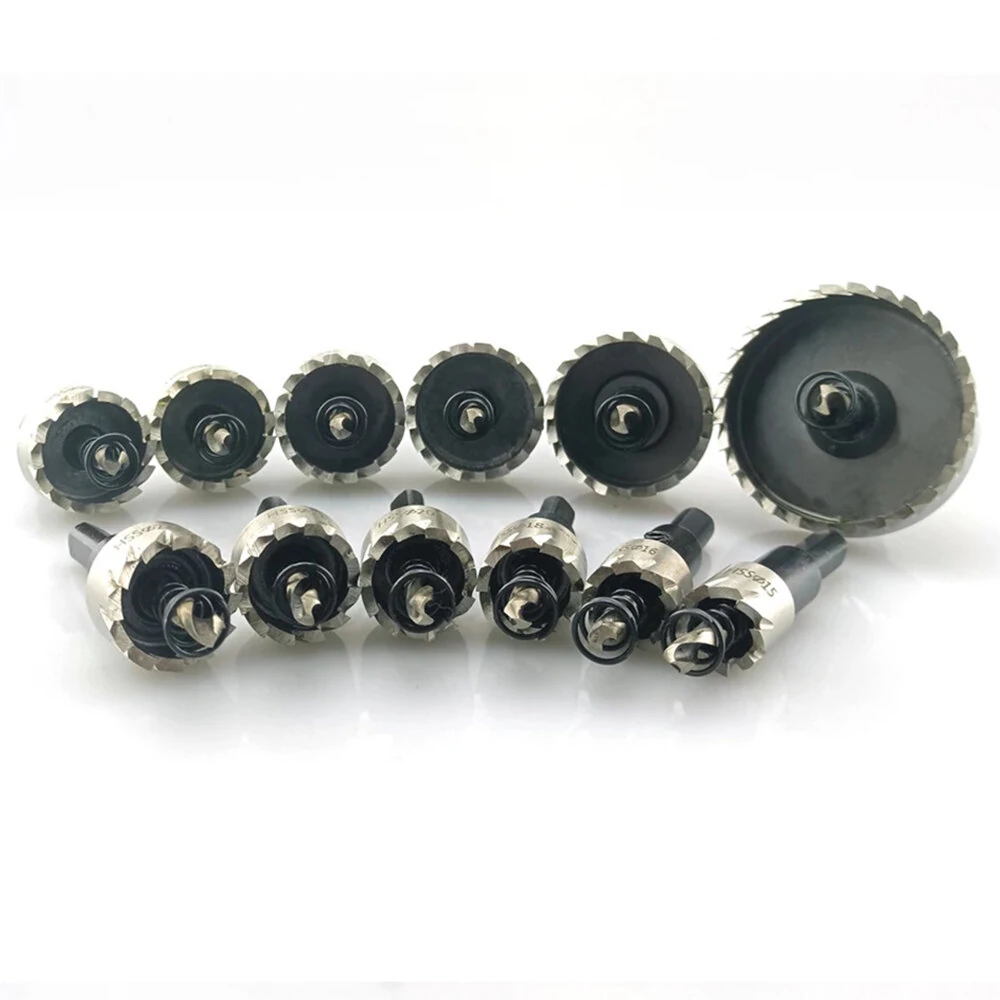 12PCS High-Speed Steel Hole Saw Set | 15-50mm HSS4241 | For 2mm Metal Sheets - Image 2