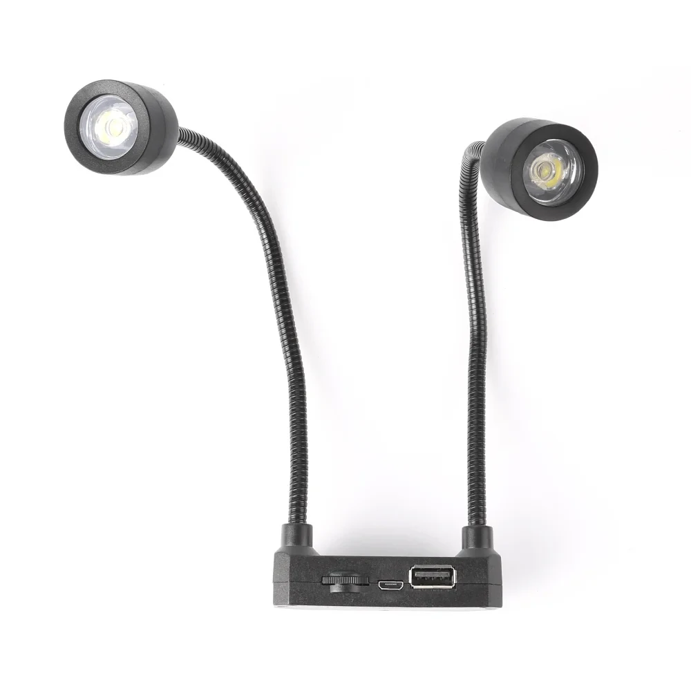 Dual Head LED Microscope Lamp | 60000LM High Luminosity | Adjustable Brightness for Soldering & Microscopy - Image 2