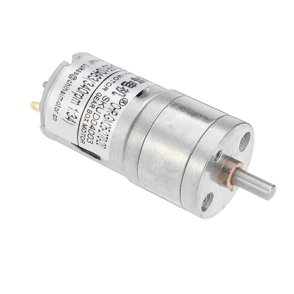 Chihai DC 7.4V Geared Motor - 340rpm or 550rpm Reduction Motor - Image 3