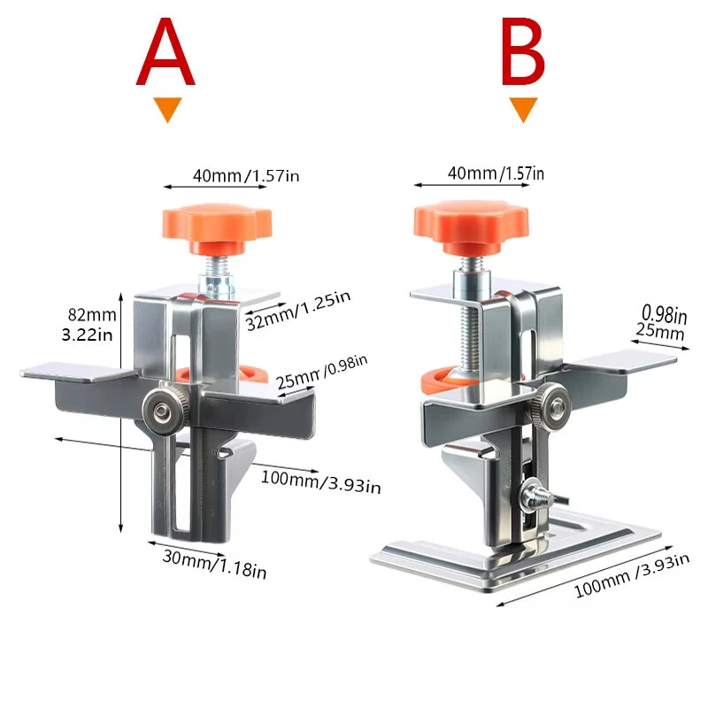Stainless Steel Cabinet Door Jig - Adjustable Clamp & Precise Scale | Hidden Hinge Installation Tool - Image 3