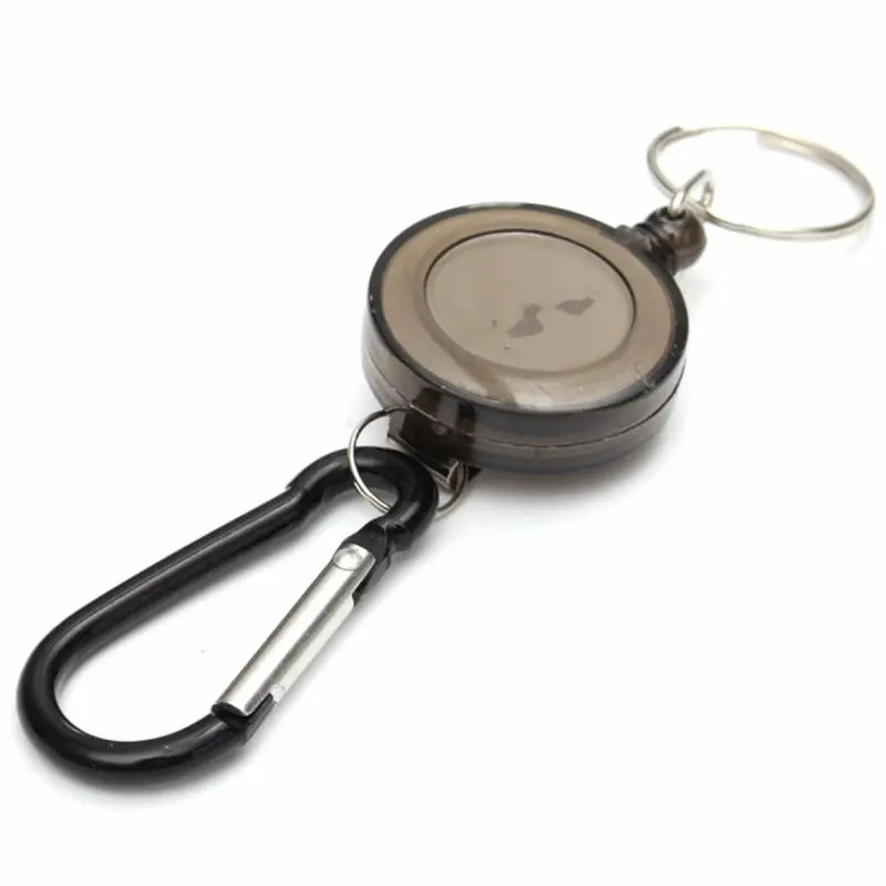 Badge Reel Telescopic Key Holder | Retractable Carabiner Keychain - EDC Gadget - Image 2