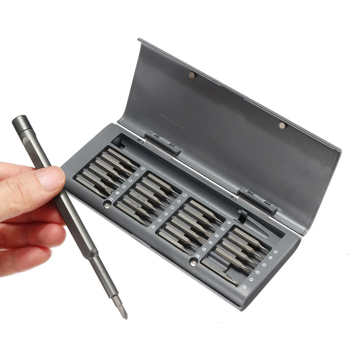 25 in 1 Magnetic Precision Screwdriver Set | Alloy Case Repair Tool Kit - Image 5