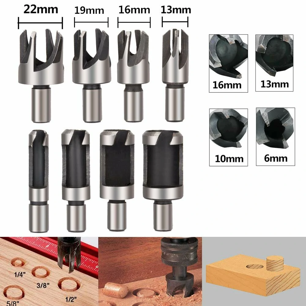 Woodworking Chamfer Countersink Drill Bit 23-Piece Set | 1/4 Hex 90 Degree - Image 3