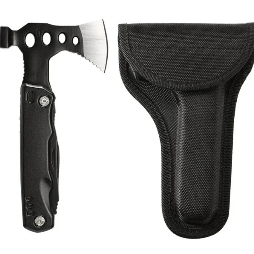 Multifunctional Axe & Pliers Tool - Stainless Steel Compact for Camping Survival - Image 3