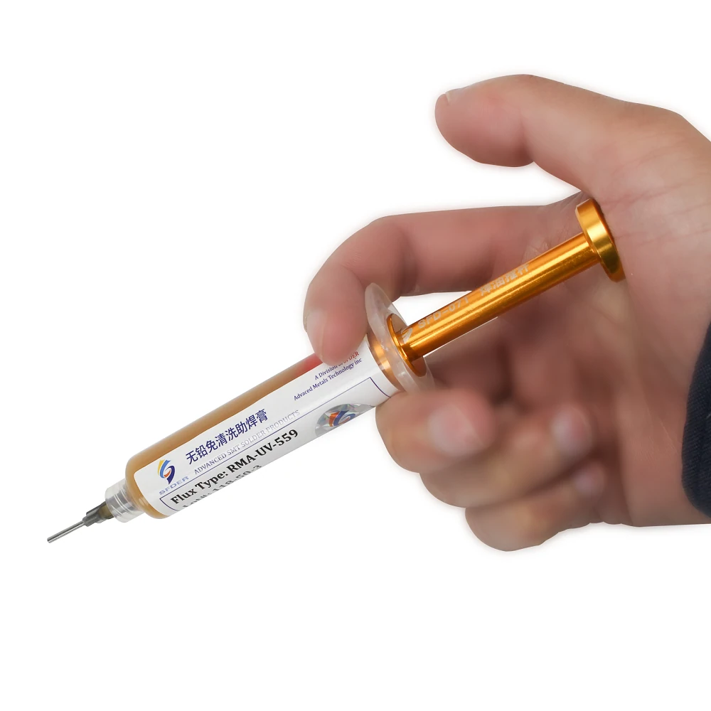 Universal Booster SFD Push Rod - Aluminum Alloy Needle Barrel Solder Flux Paste - Image 3