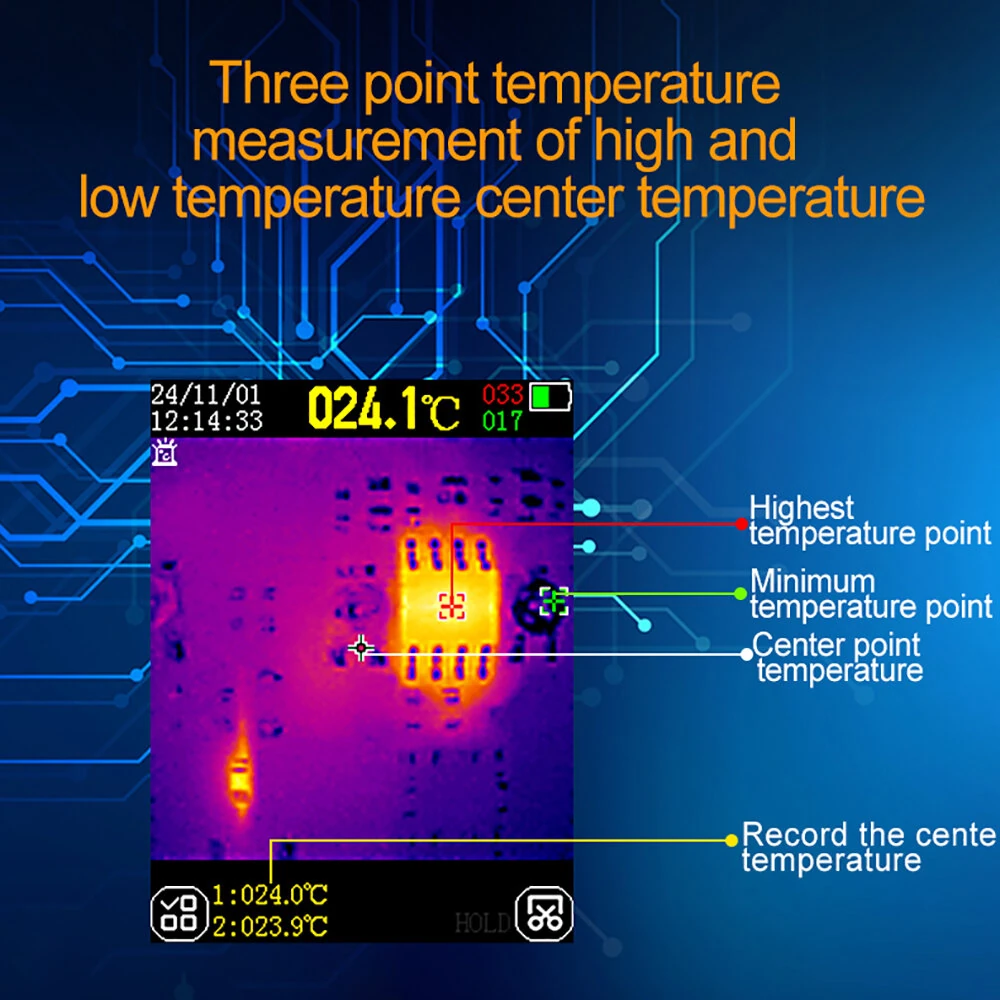 TOOLTOP ET14C+ Thermal Imager Camera | 2.8 Screen 240x240 IR | Home Electrical Fault Detection - Image 3