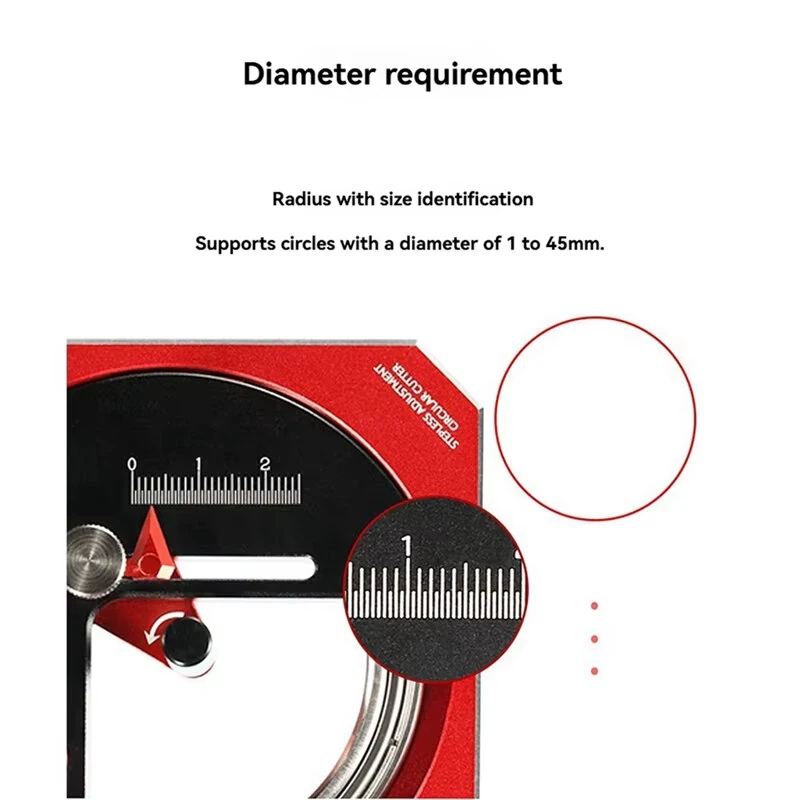 MT-C High-Precision Circle Cutter Tool - Adjustable Router for Woodworking & Model Making - Image 2