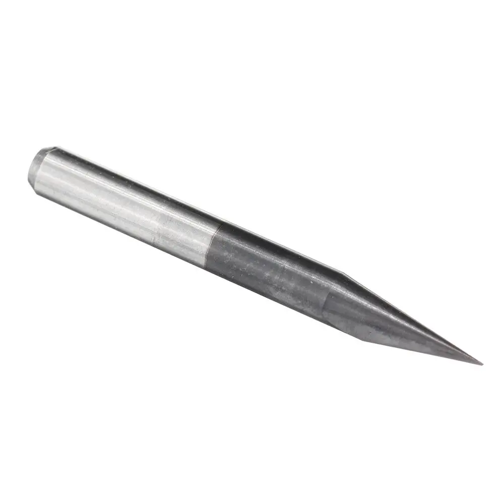 25 Degree 3.175mm Shank PCB Engraving Bit | 0.1-0.5mm Flat Bottom CNC Tool - Image 2