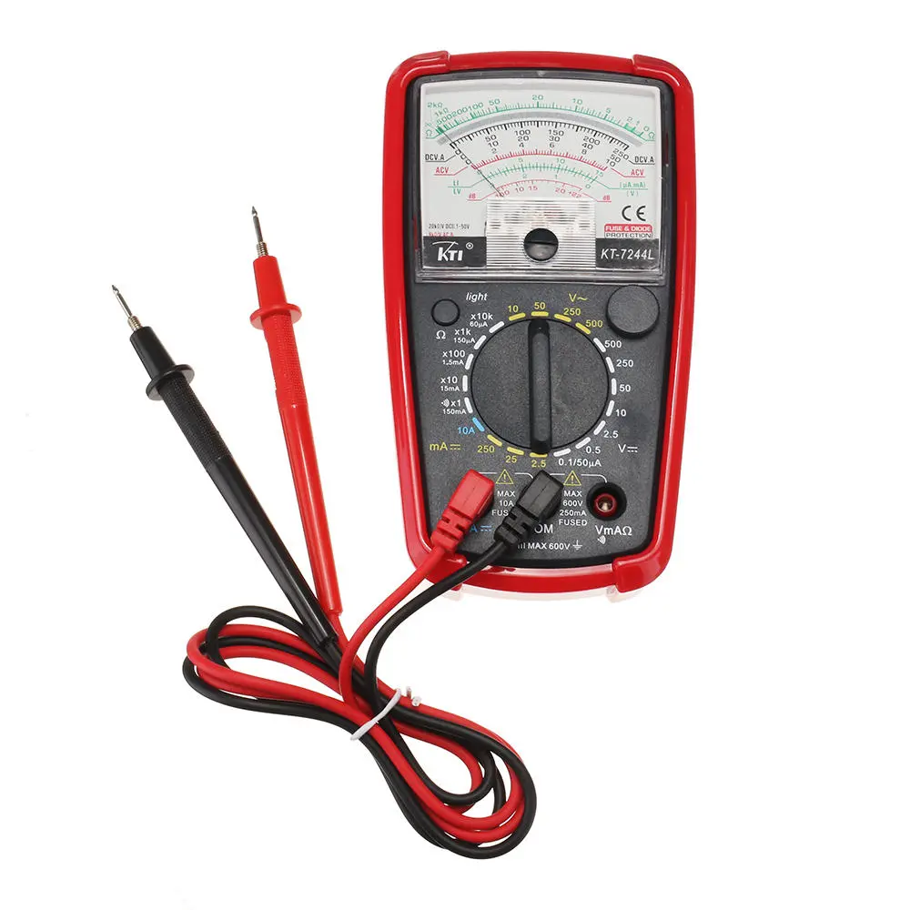 KT7244L Analog Multimeter - High Sensitive AC/DC Volt Amp Ohm Tester with Backlight - Image 3