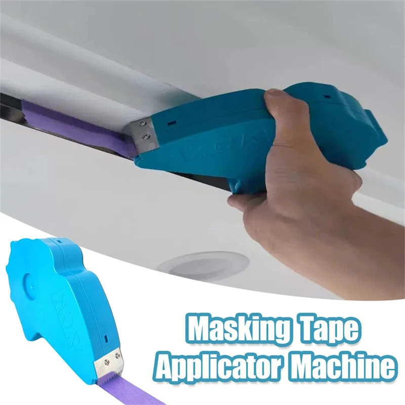 Masking Tape Applicator Machine - Sharp Cutting Edge & Ergonomic Design - Blue - Image 3