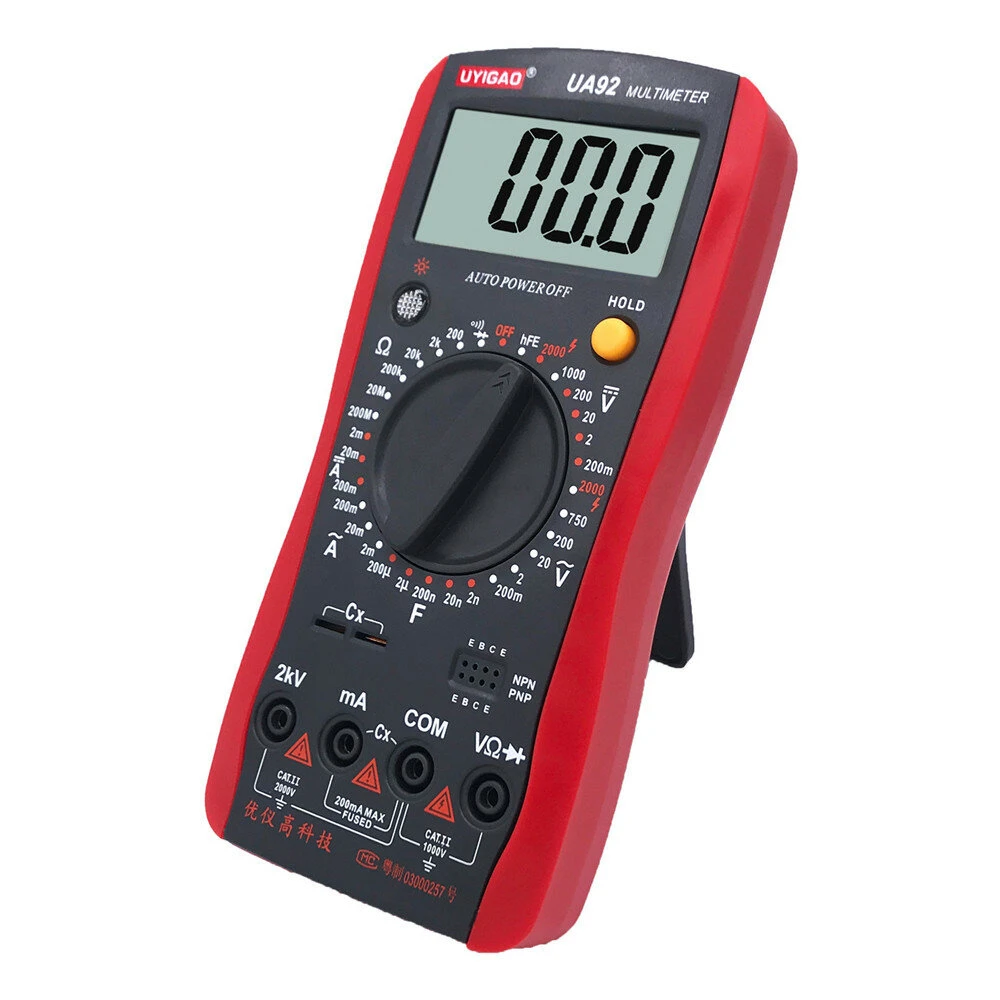 UIGAO UA92 Digital Multimeter - AC/DC 2000V Voltage Current Resistance Capacitance - Image 3