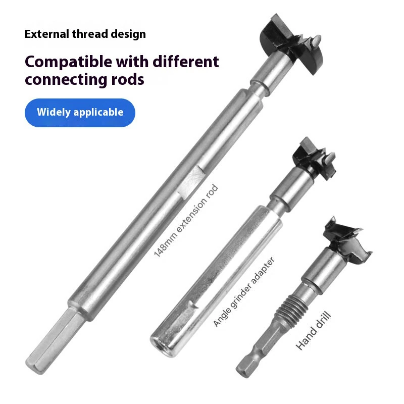 Woodworking Hole Opener Set - 10pcs Blue Carbide Adjustable Drill Bits | 15-35mm Hinge Drilling - Image 3