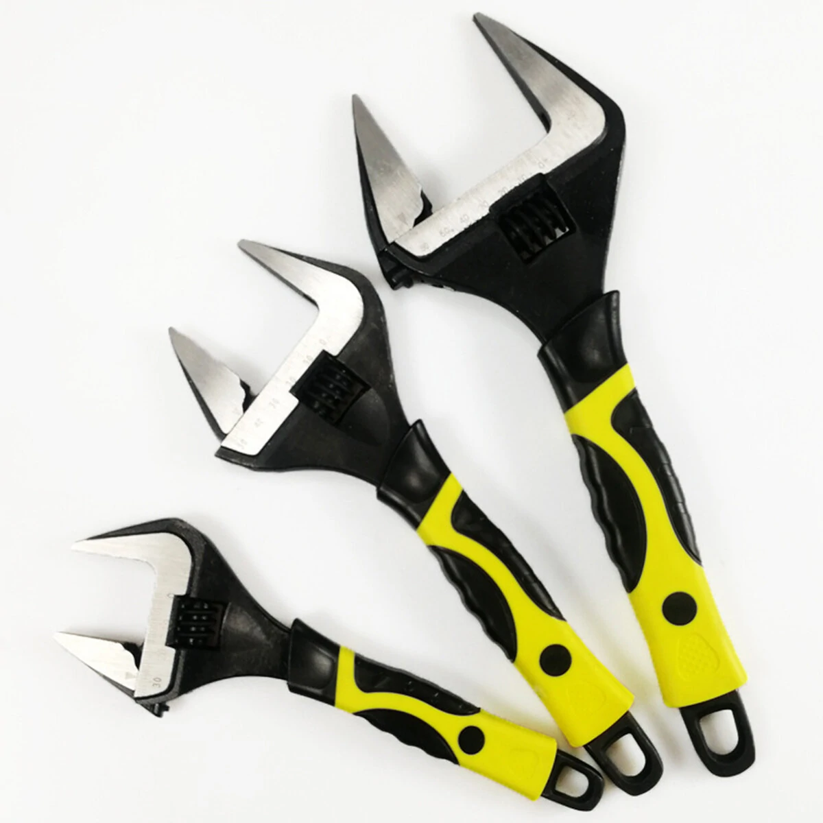 Large Extra Wide Jaw Adjustable Spanner Wrench - 2 Inch Nut & Pipe Tool - Image 2