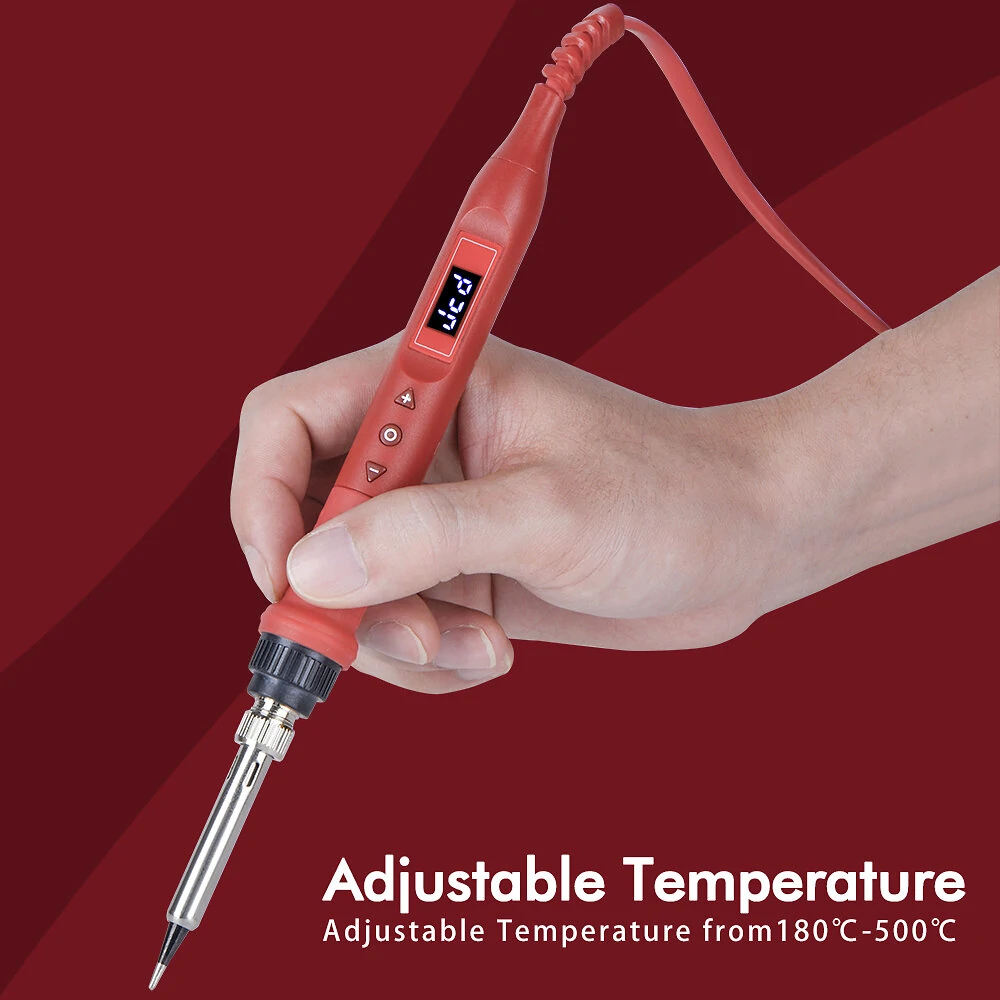 JCD 908U 100W Soldering Iron Station Kit - Adjustable Temperature 110V/220V | Digital Multimeter & Tools - Image 5