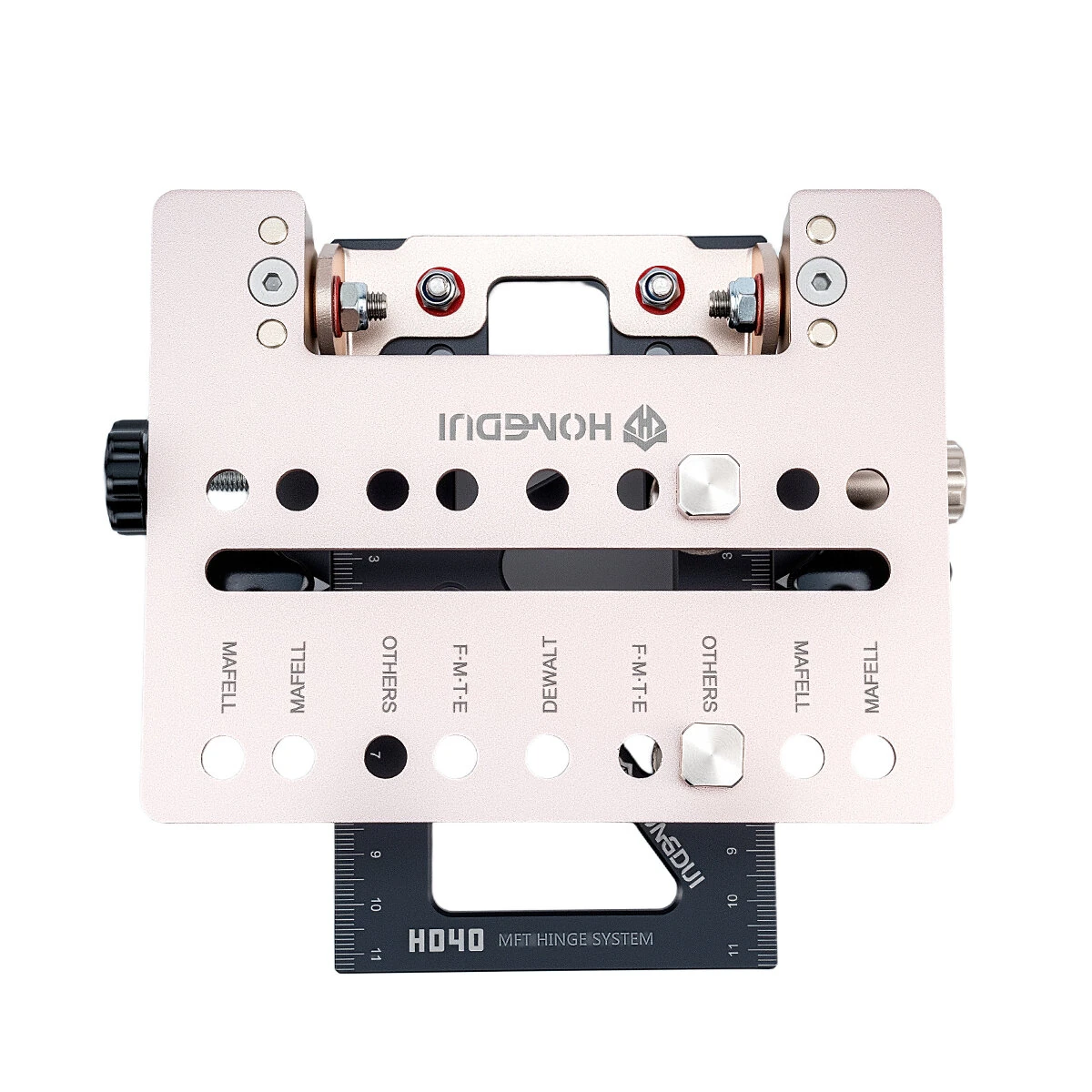 HONGDUI H040 Benchtop Hinge System - Universal Aluminum & Stainless Steel - T-Slot Compatible for Router Tables - Image 2