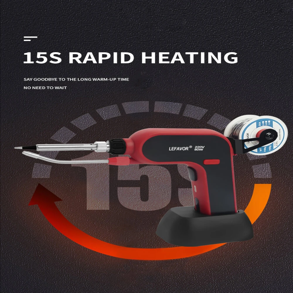 80W/120W Electric Soldering Iron Gun | Auto Feed Soldering Tool with Internal Heating - Image 2