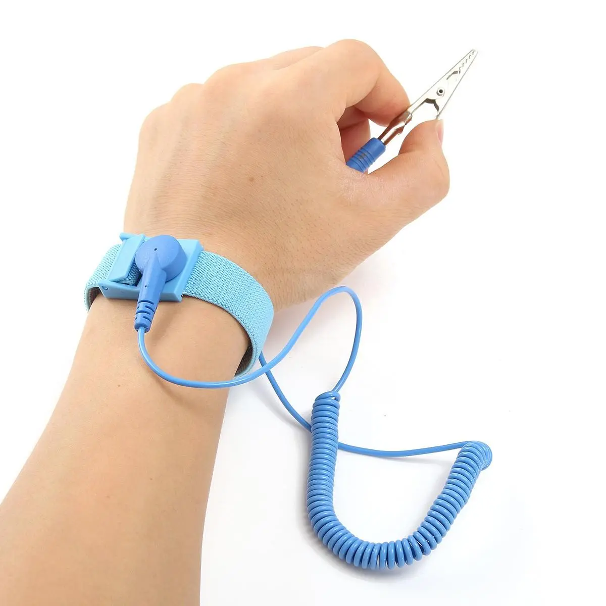 Anti-static Wrist Strap - Flexible Coiling Grounding Bracelet for Soldering - Image 5