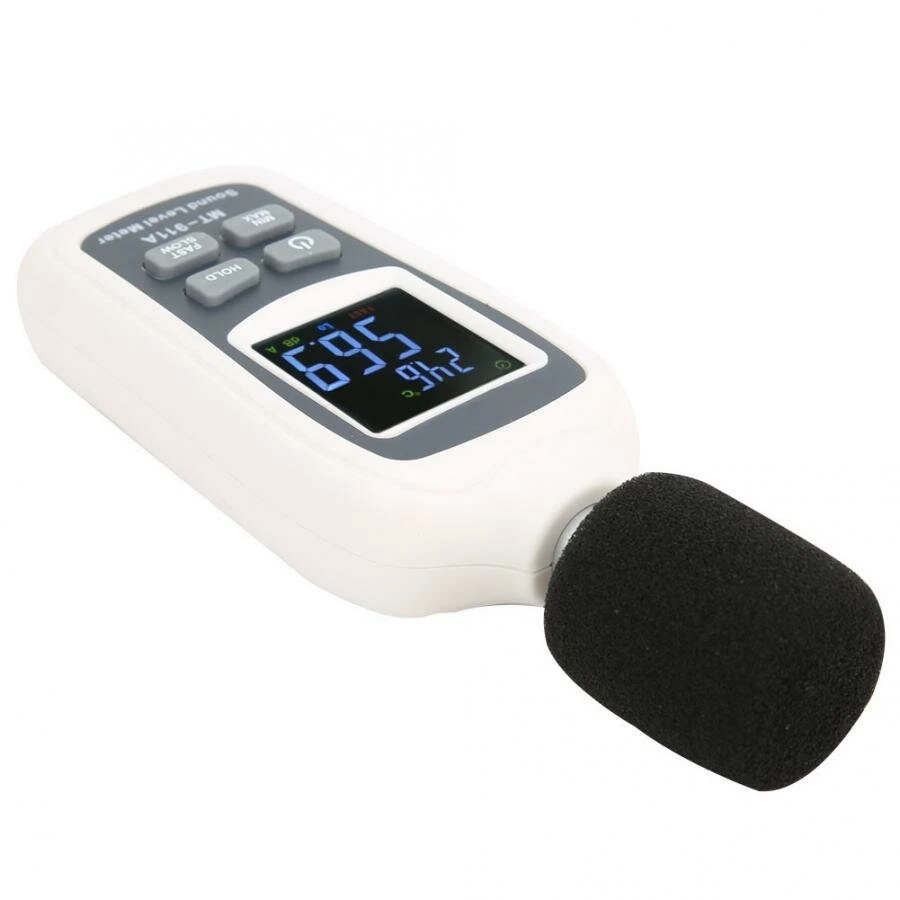 FLUS MT-911A Sound Level Meter | 35-135dB Digital Noise Tester with LCD Backlight - Image 5