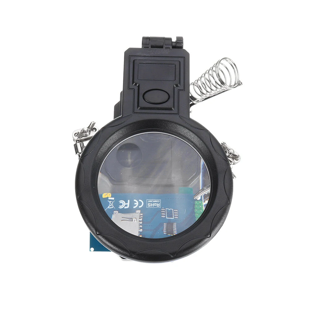 3X/4.5X/25X Magnifying Glass with LED Lights | Illuminated Soldering Iron Stand & Third Hand Tool - Image 5
