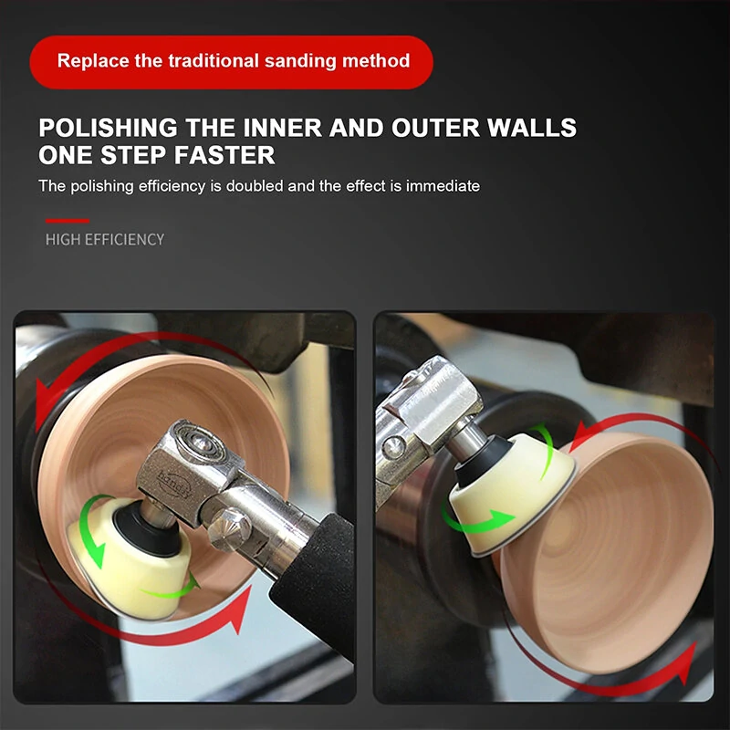 Wood Rotary Grinder | Hand-Held Adjustable Angle Sander & Polishing Tool for Wood Lathe - Image 4