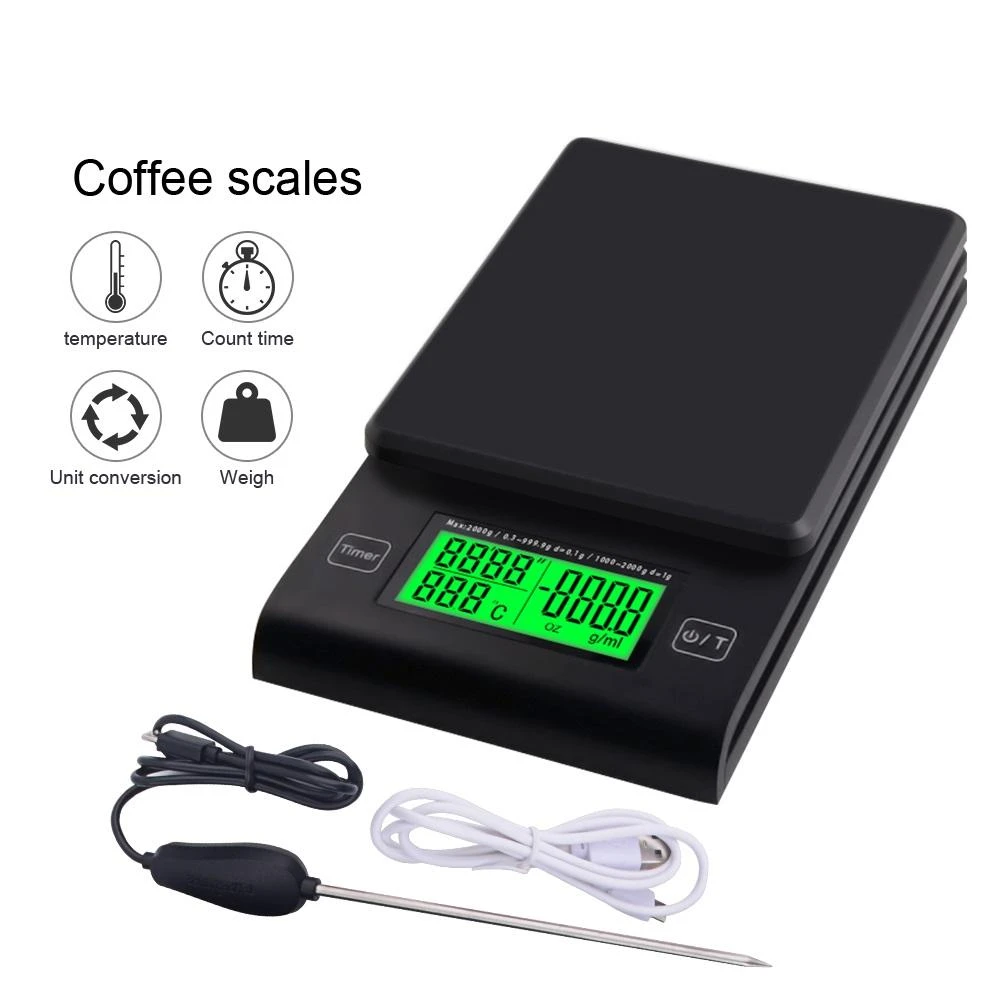 Acaia Coffee Scale with Timer & Temperature Probe | Digital Kitchen Scale - Image 2